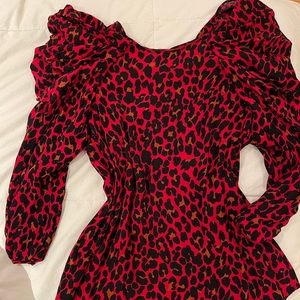 Zara animal print top